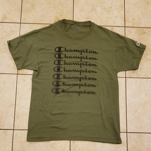 Champion Other - 🔥2 x Host Pick🔥 3/$20 EUC Men's Champion Olive Green T-Shirt Short Sleeve Med